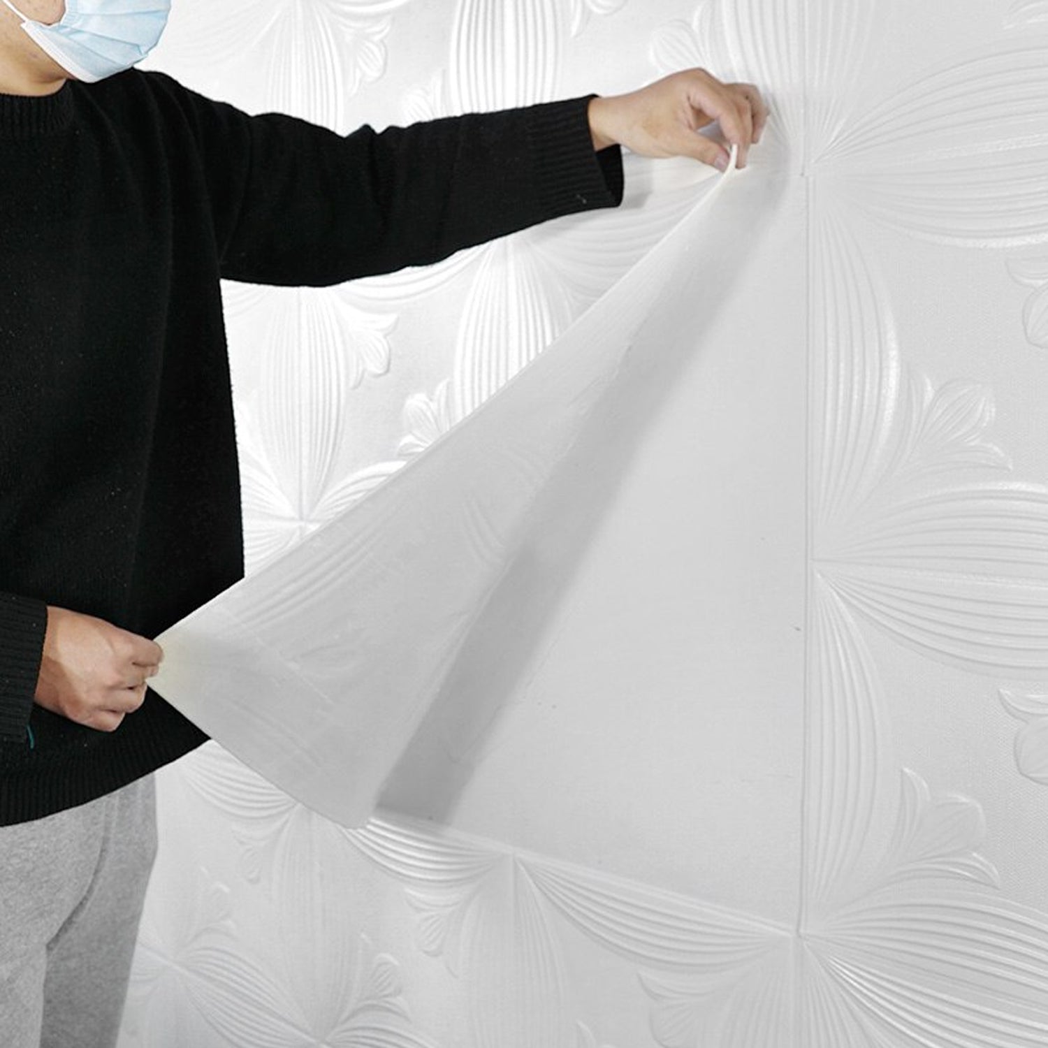 9276 Wallpaper 3D Foam Wallpaper Sticker Panels I Ceiling Wallpaper For Living Room Bedroom I Furniture, Door I Foam Tiles (Square Design) DeoDap 9276 Wallpaper 3D Foam Wallpaper Sticker Panels I Ceiling Wallpaper For Living Room Bedroom I Furniture, Door I Foam Tiles (Square Design) DeoDap